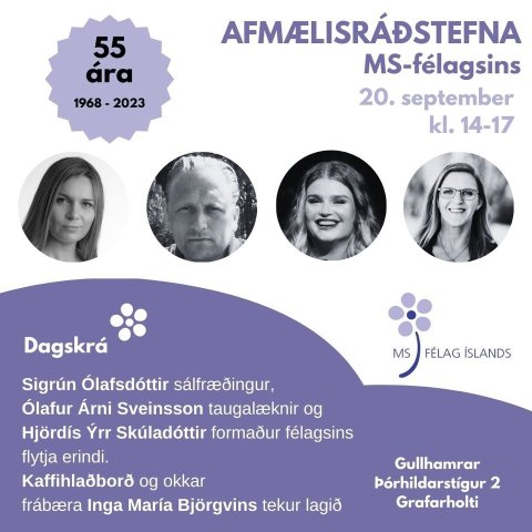 MS-félagið 55 ára - ráðstefna og afmæliskaffi
