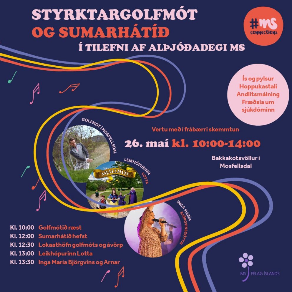 Liðin í golfmótinu