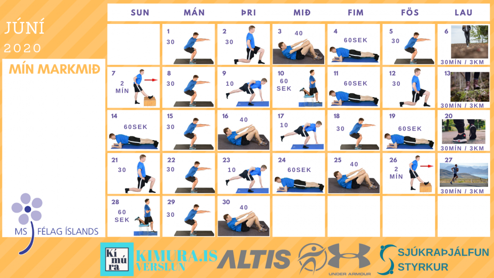 Ein æfing á dag - Júní