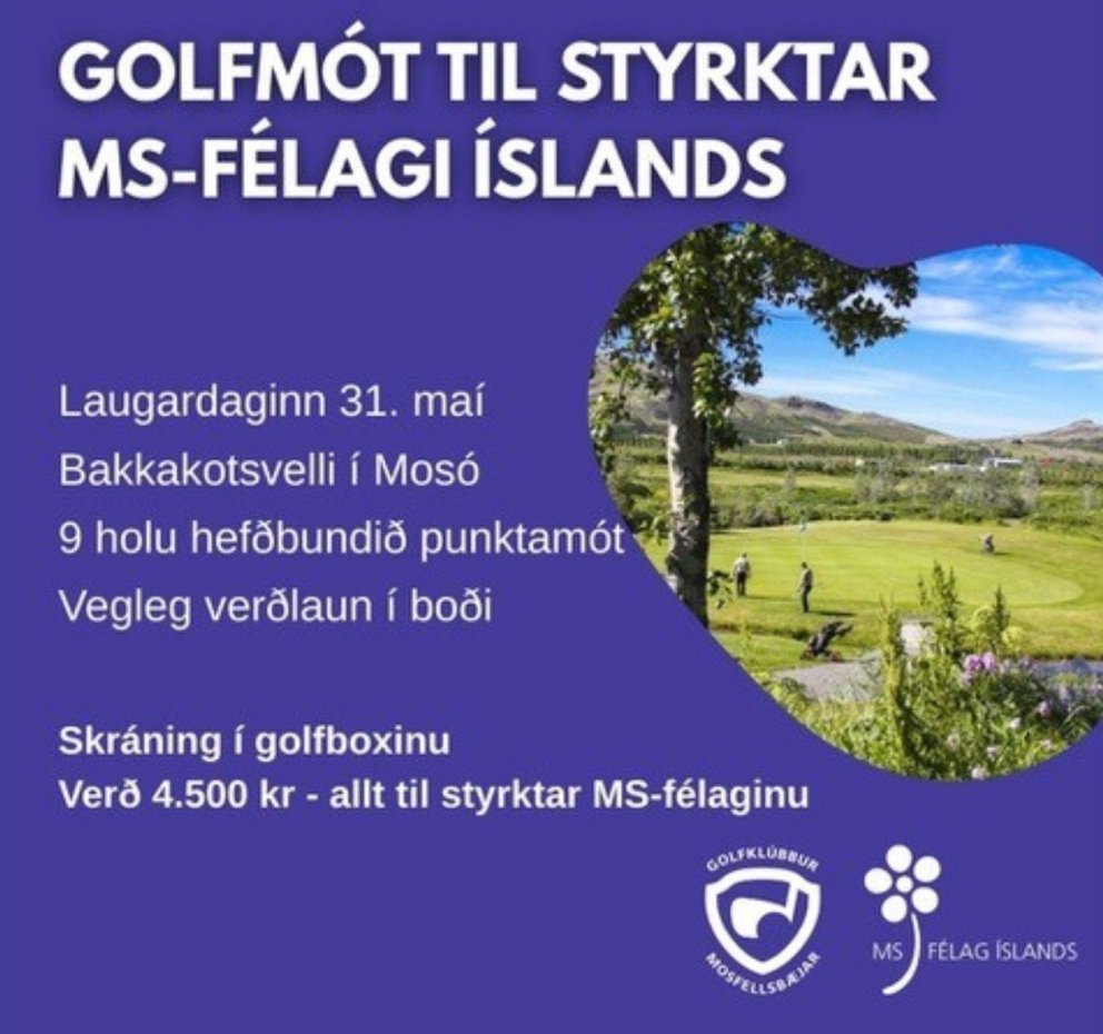 Golfmót til styrktar MS-félagi Íslands