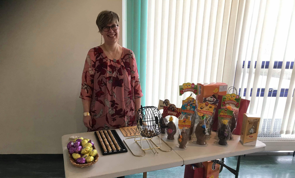 Góð stemming á páskabingói