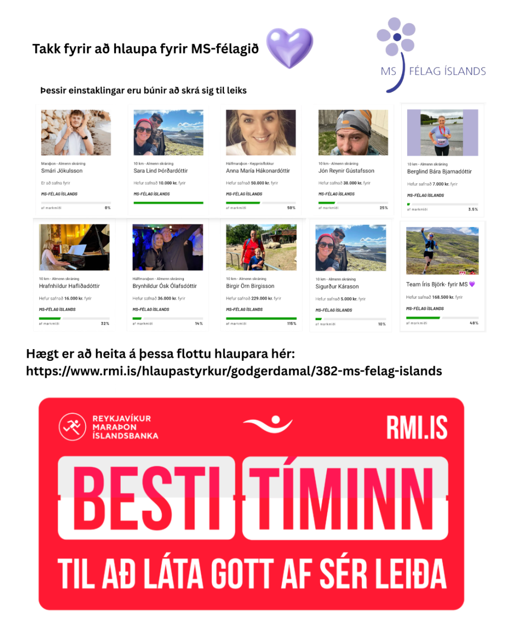 Reykjavíkurmaraþon Íslandsbanka 22. ágúst