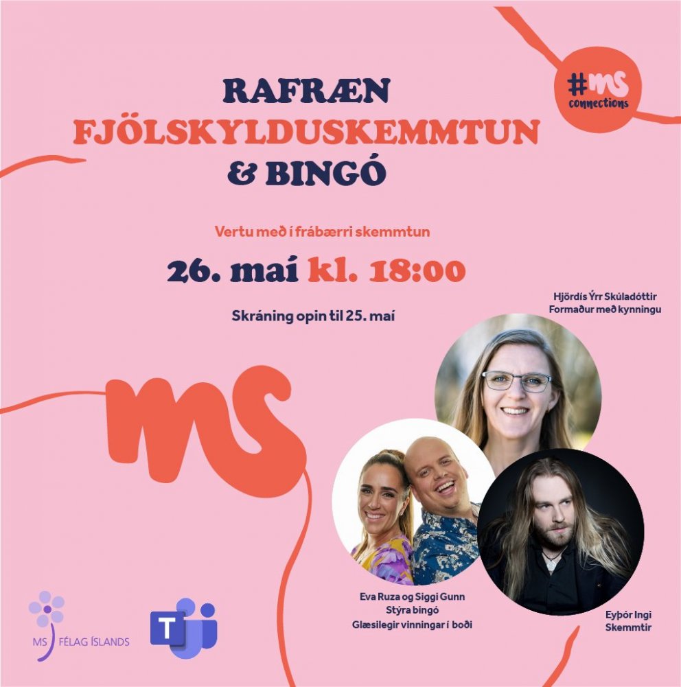 Rafræn fjölskylduskemmtun og bingó í tilefni af alþjóðadegi MS!