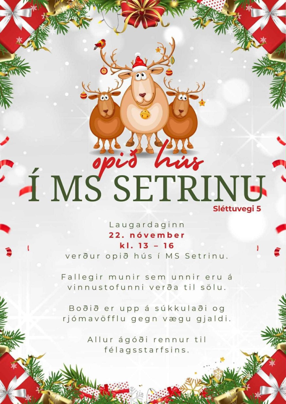 Jólabasar laugardaginn 22.nóvember.