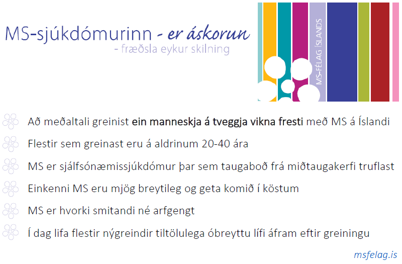 Mikilvægt er að hefja meðferð við MS sem fyrst