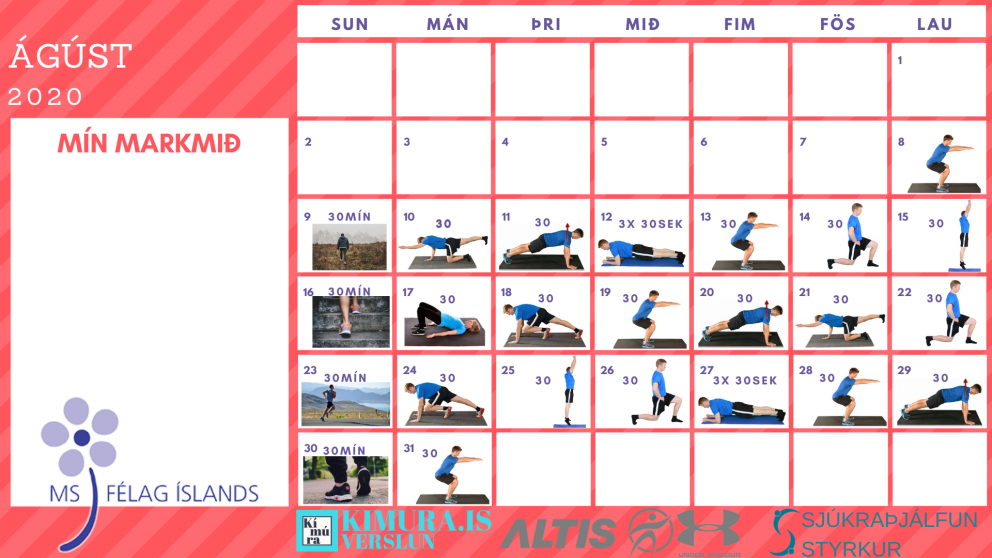 Ein æfing á dag kemur skapinu í lag – Ágúst :-)