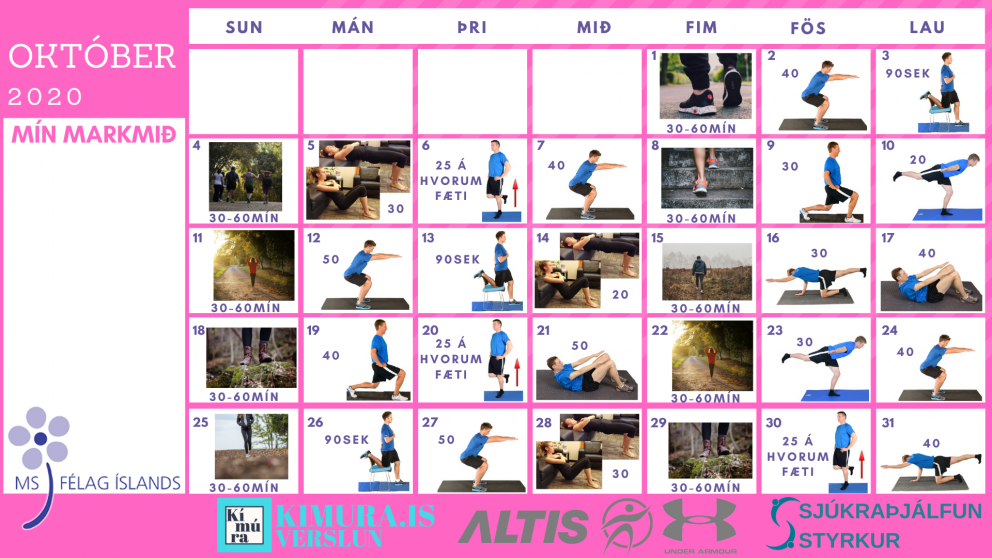 Ein æfing á dag - Október