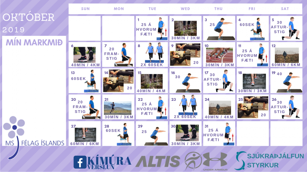 Ein æfing á dag kemur skapinu í lag – Október